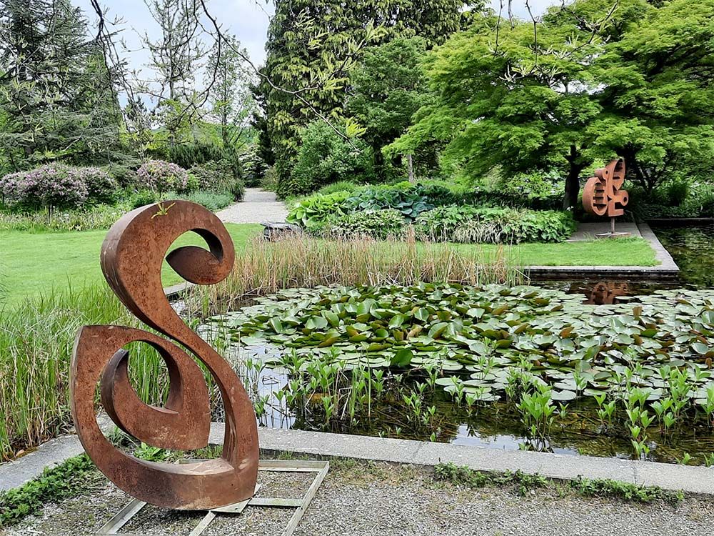 Ausstellung im Schaugarten: Peter Aerne, Skulpturen