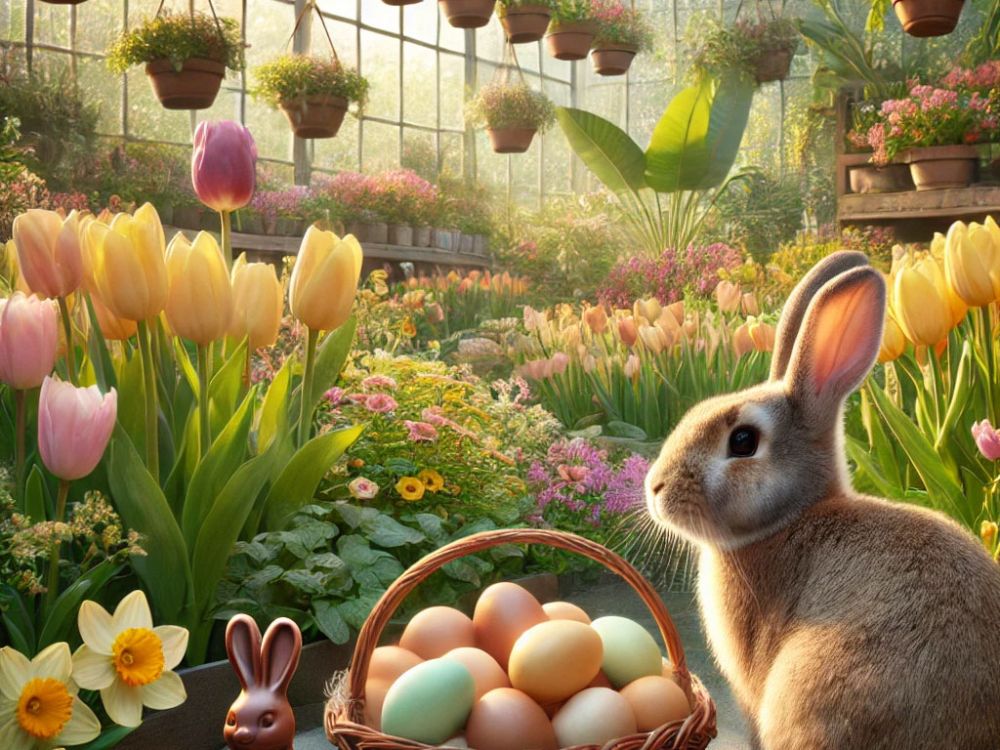 Osternestli suchen. Das Oster-Highlight: Osternest-Suche im Gartencenter für Kinder. Anmeldung erforderlich.