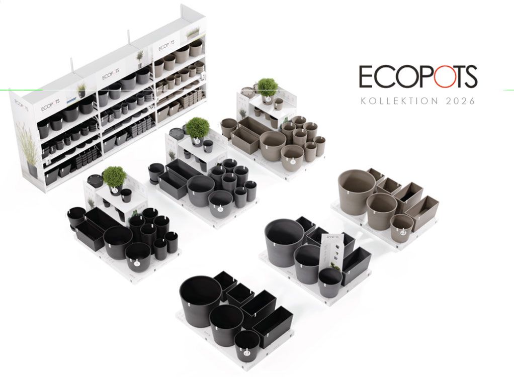Produktdemo EcoPots; nachhaltige Pflanzgefässe