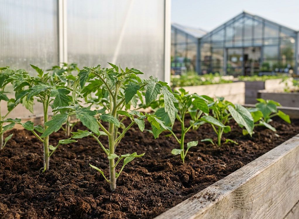 Erster im Beet:  Starke Gemüse Setzlinge