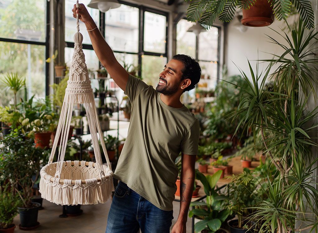 Makramee Pflanzen Ampel