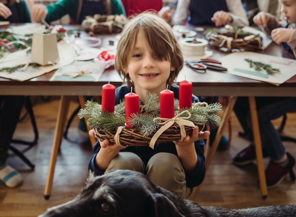 Adventskranz basteln für Kinder | 15:00 Uhr