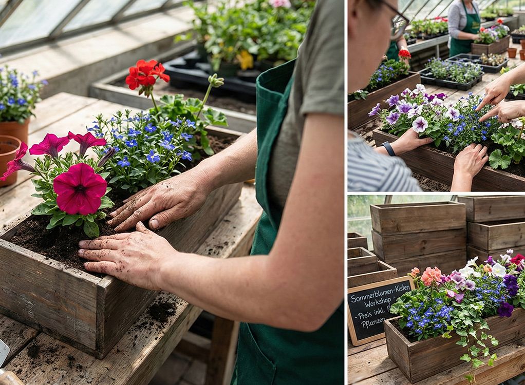 Geranienkisten bepflanzen