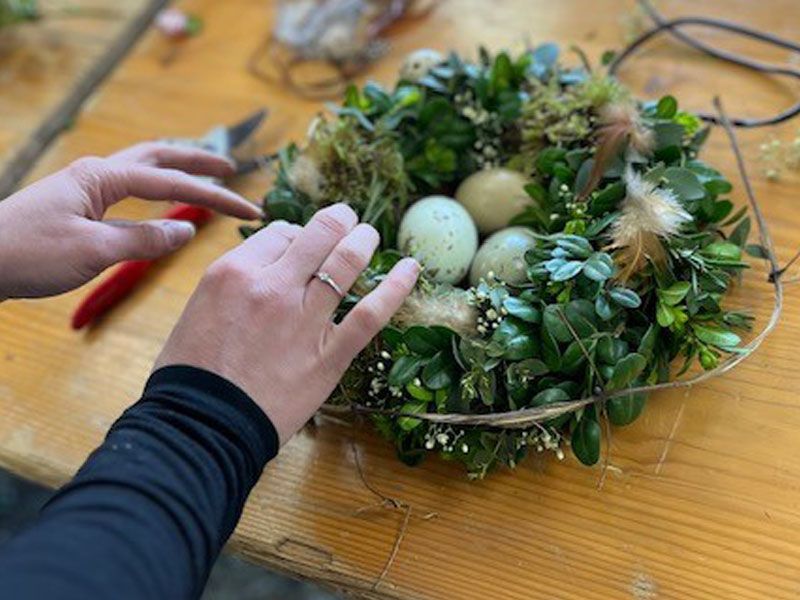 Hoppelkranz: Osterdeko kreativ gestalten