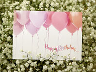 Karte Geburtstag Ballone