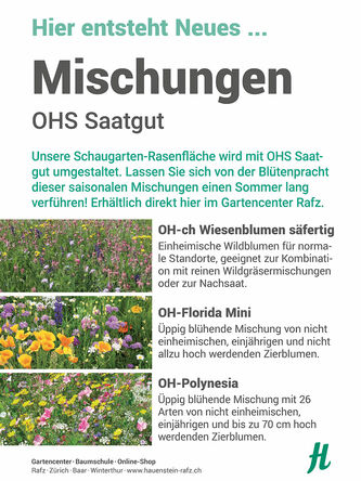 Mit dieser Tafel wurde das Projekt angekündigt und OHS als Kooperationspartner bekanntgegeben.