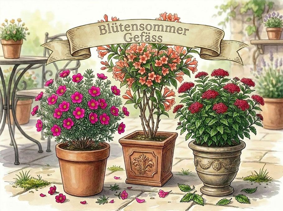 Blütensommer Gefässe