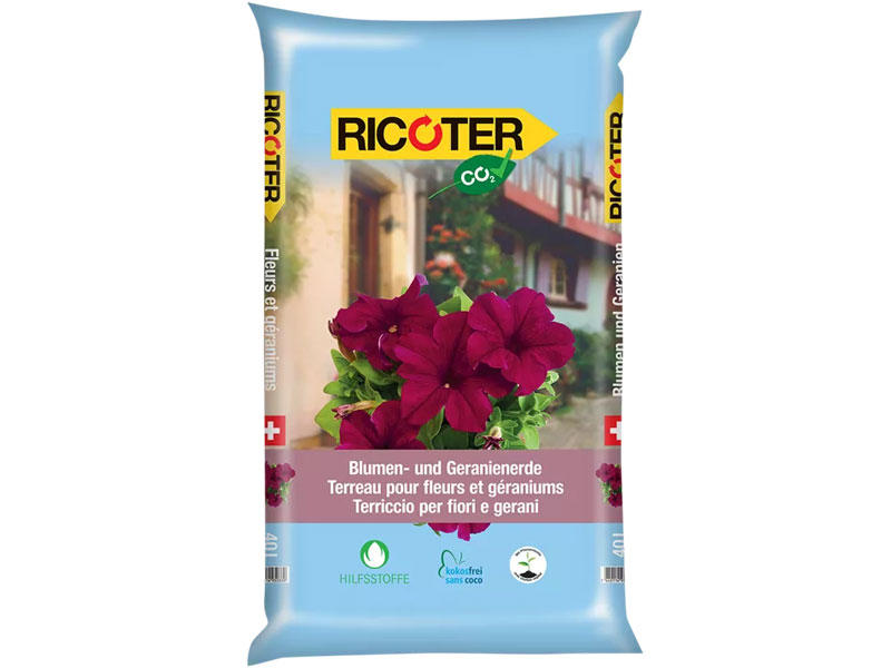 Ricoter Blumen- und Geranienerde CO2 clean