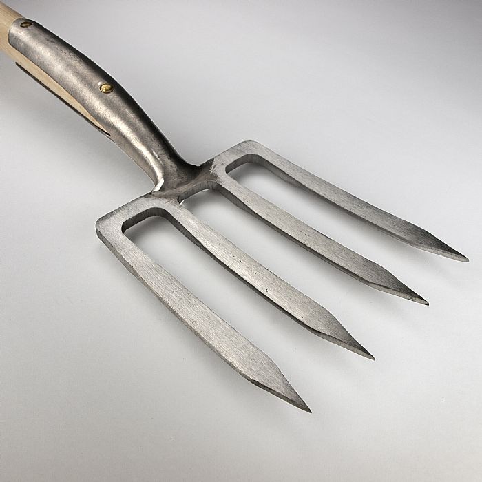 kleiner Gabelspaten 4 Zinken Edelstahl