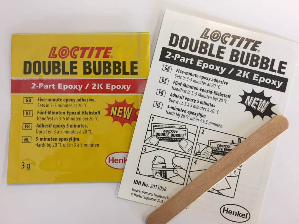 Kleber Loctite Double Bubble für Edelstahl-Werkzeuge