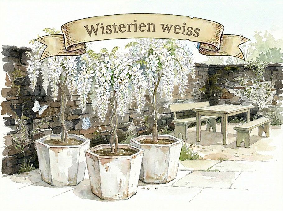 Wisterien weiss