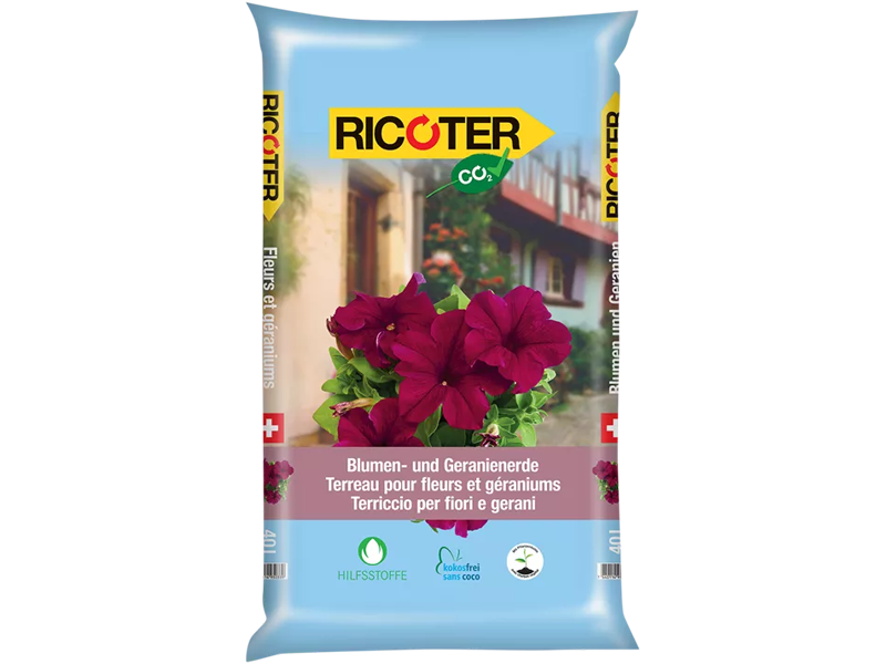 Ricoter Blumen- und Geranienerde CO2 clean