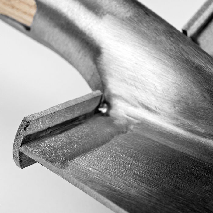 Steinspaten mit Tritt Edelstahl