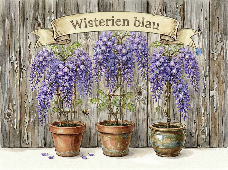 Wisterien blau